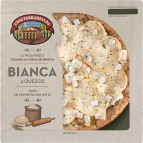 CASA TARRADELLAS Pizza 4 Quesos lenta fermentacion 